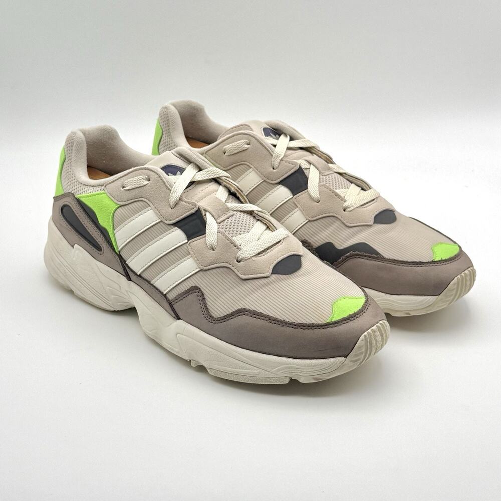 Adidas Yung-96 Solar Green And Tan 2018 Men's Size 12 Running Shoes - Pre Owned
